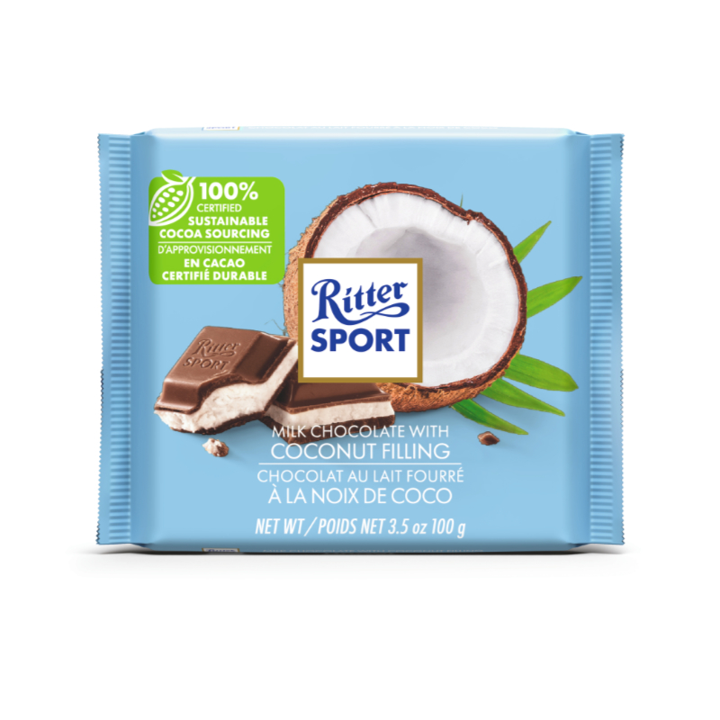 Ritter Sport Milk Choco With Kokos 12X100g